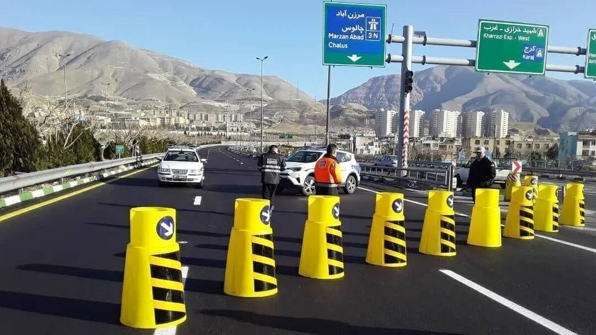 جاده چالوس برای تسهیل تردد یکطرفه شد