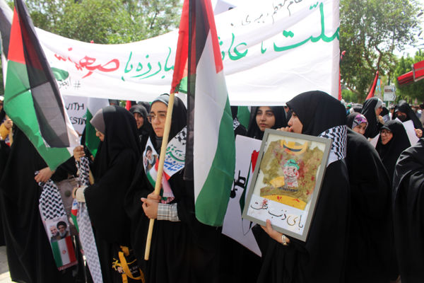 اعلام انزجار مردم قم از جنایات رژیم صهیونیستی در جمعه خشم