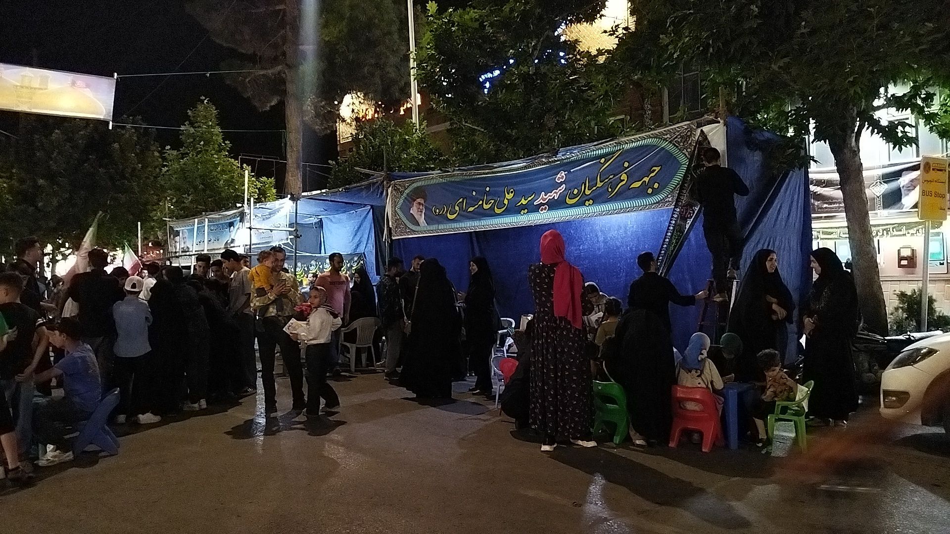 موکب جبهه فرهنگیان در دومین شب از ماه محرم ۱۴۰۵