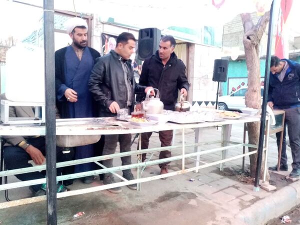 موکب مردمی شاهزاده علی اصغری فدافن میزبان عشاق مهدی موعود(عج)