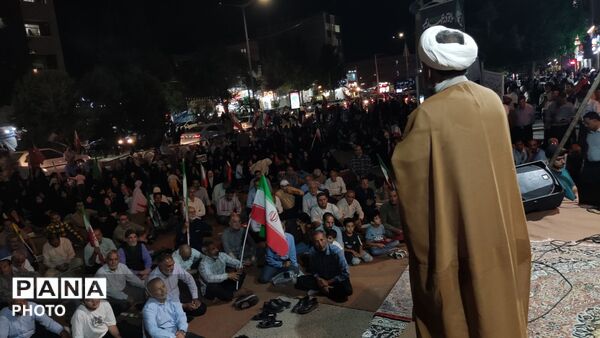 لبیک یا وطن در بلوار فضل نیشابور 