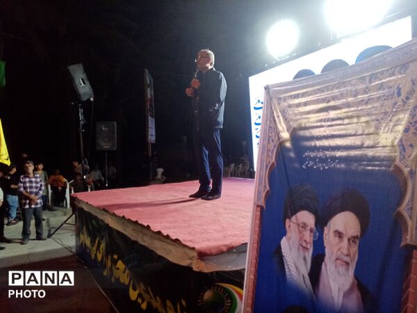 مردم فین هرمزگان با آرمان‌های انقلاب اسلامی