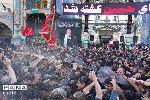 جلوه‌های ویژه از عزاداری هیات چهل اختران قم در روز عاشورا
