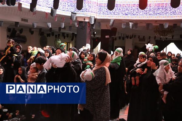 مراسم شیرخوارگان حسینی در منطقه پردیس 