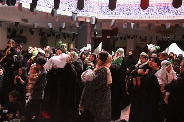 مراسم شیرخوارگان حسینی در منطقه پردیس 