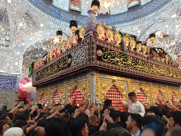 حرکت کاروان پیاده شهدای شهرستان خانمیرزا در اربعین حسینی