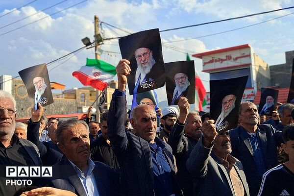 تجمع بزرگ مردمی بیعت با سومین رهبر انقلاب امام آیت‌الله سید مجتبی خامنه‌ای در شهرستان باشت