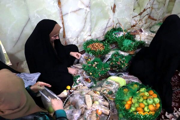 آیین تکریم مادران و همسران شهدا در شبستان بزرگ حرم بی‌بی سکینه(س)