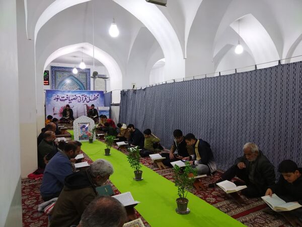 جزء خوانی قرآن کریم در شهرستان خلیل آباد و شهر کندر