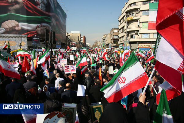 راهپیمایی محکومیت اقدامات تروریستی آمریکا و رژیم صهیونیستی علیه ملت ایران