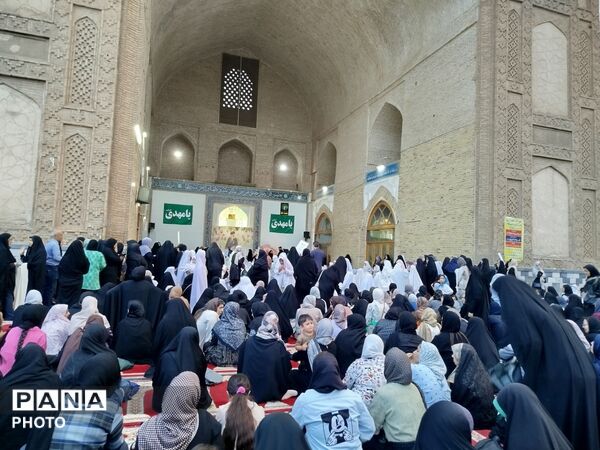 مراسم جشن تکلیف فرشته های زمینی در مسجد جامع شهرستان نیشابور