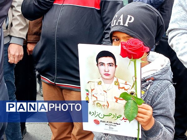 تشییع با شکوه شهید جوادحسن زاده شهید مرزبانی فراجا