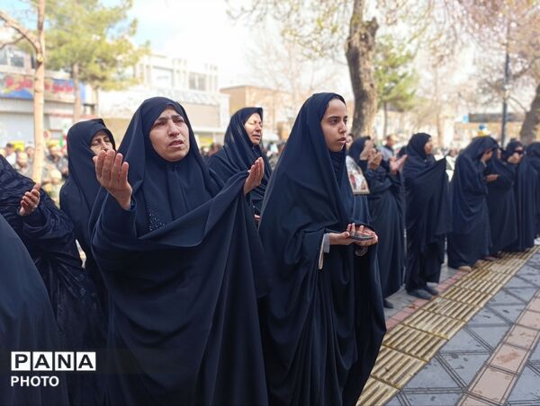 راهپیمایی خشم و نصر مردم نیشابور 