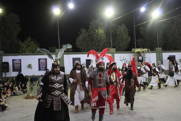 مراسم عزاداری و تعزیه خوانی شب هشتم محرم در گچساران 
