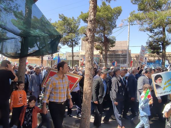  مراسم راهپیمایی روز قدس در شهر کندر