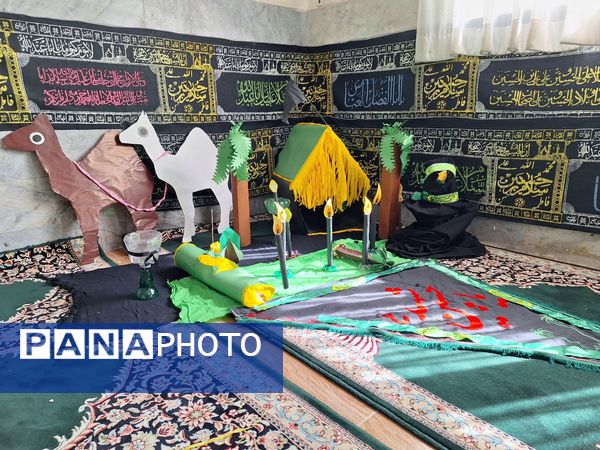 نوآموزان قرآنی دارالقرآن امام علی(ع) در سوگ شهادت حضرت رقیه 