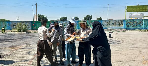 موکب دانش‌آموزی طریق‌الاقصی ناحیه سه کرمانشاه