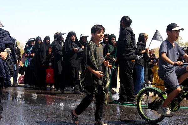 برپایی  موکب سازمان دانش‌آموزی در کرمان