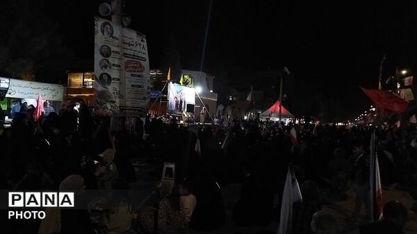 دویست و شانزدهمین شب از اجتماعات مردمی بلوار فضل نیشابور در قاب پانا 