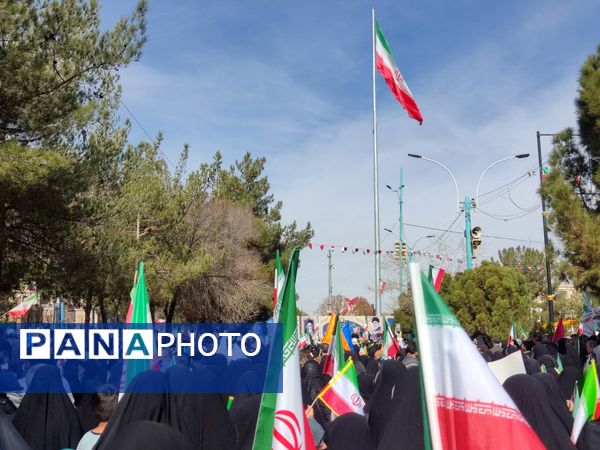 راهپیمایی ۲۲ بهمن در دیار حاج قاسم سلیمانی