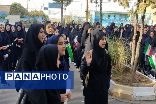 بازگشایی مدارس در دبیرستان دخترانه شهید مجید دهنوی نیشابور