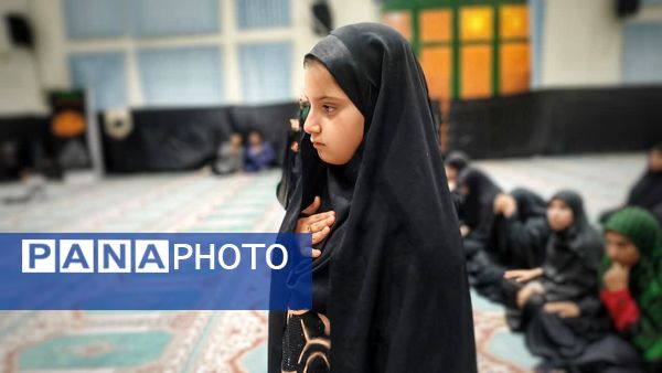 حضور پر شور کودکان مارگونی در مراسم عزاداری ایام فاطمیه