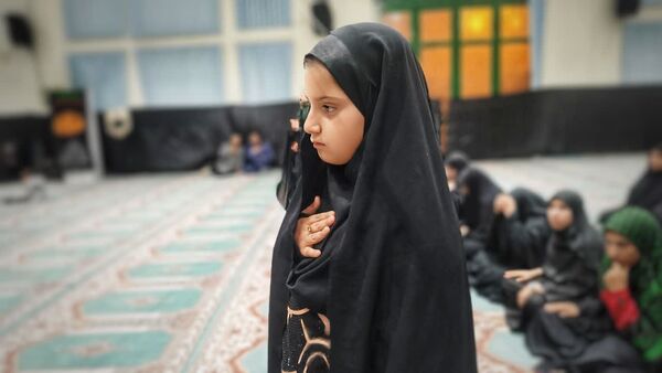 حضور پر شور کودکان مارگونی در مراسم عزاداری ایام فاطمیه