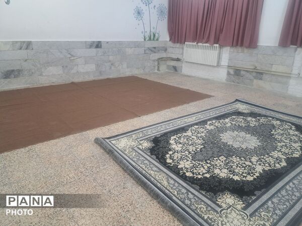 آماده‌سازی دبیرستان علی افشارنژاد ناحیه۶ مشهد برای اسکان زائران 