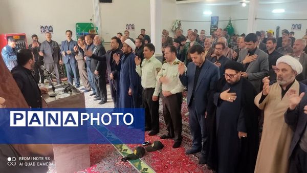 مراسم یاد بود شهید آیت الله سید ابراهیم رئیسی و همراهانش در شهر تیتکانلو