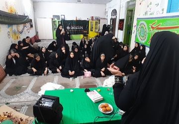 عزاداری دختران احلی من العسل به مناسبت شهادت حضرت رقیه(س)