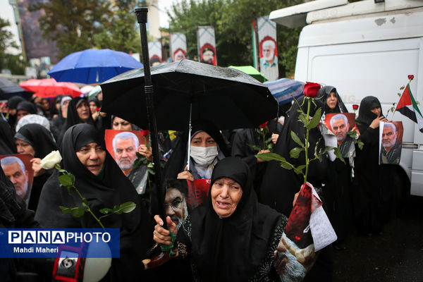 تجمع مردم در محکومیت جنایات رژیم صهیونیستی