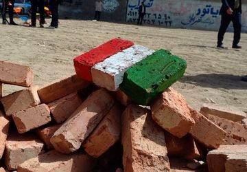 آیین خشت‌گذاری مدرسه شاهد کوثر تهران