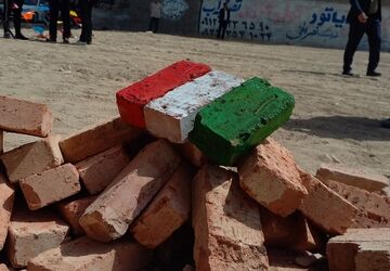 آیین خشت‌گذاری مدرسه شاهد کوثر تهران