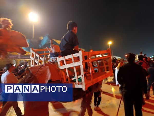 کاروان نمادین اسرای کربلا‌ازمیدان‌آستانه‌ی قم‌به‌سمت‌حرم‌حضرت‌معصومه"س"