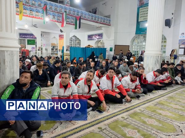 مراسم گرامیداشت شهادت سید حسن نصرالله در مسجد جامع آشخانه 