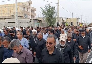 خروش مردم رودان در محکومیت ترور رهبر شهید و جنایات دشمنان علیه ملت ایران
