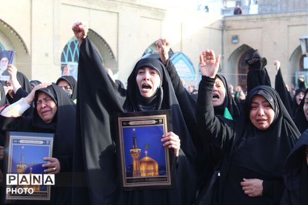 آیین سوگواری شهادت قائد امت در نیشابور 
