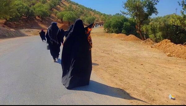 مراسم پیاده‌روی جاماندگان اربعین حسینی در میانکوه 