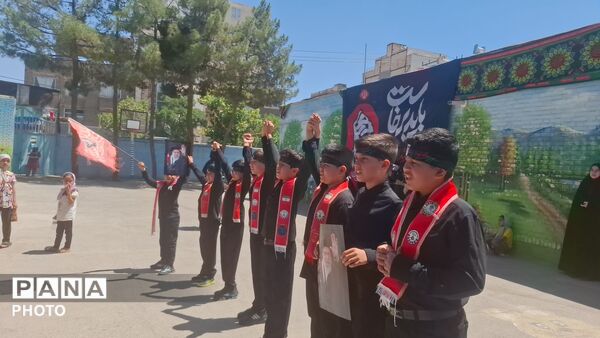 دبستان قائم ناحیه۲ میزبان و خدمتگزار زائران رضوی در محرم حسینی بود 