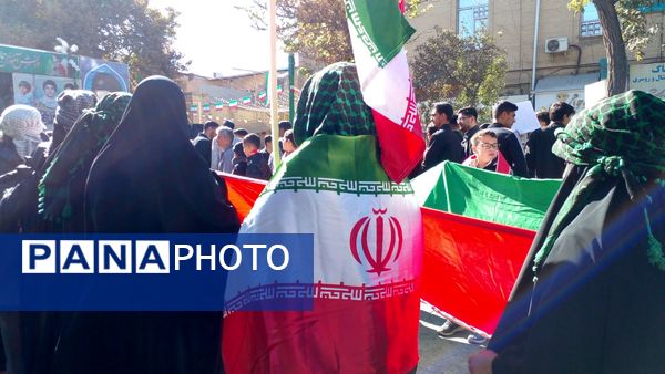 راهپیمایی ۱۳ آبان و روز دانش آموز در نیشابور 