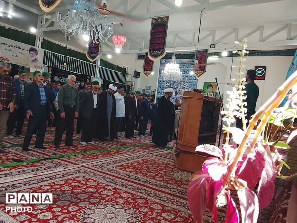 اقامه نماز جمعه عبادی سیاسی  در مسجد جامع شهربار نیشابور