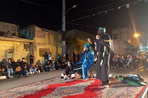 مراسم تعزیه خوانی شهادت حضرت عباس  در قیامدشت