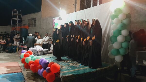 برگزاری جنگ شادی خانوادگی در مصلی شهر سلامی به مناسبت عید سعید فطر