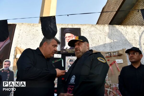 بازدید فرمانده انتظامی استان البرز از موکب عاشقان امام شهید شهرستان ساوجبلاغ