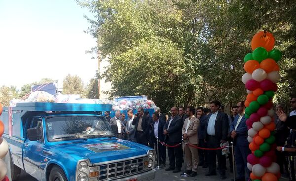 اعزام کاروان تجهیزات ورزشی-بهداشتی مهر با نشاط خراسان رضوی