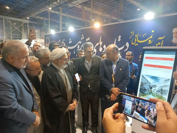 افتتاحیه غرفه رباتیک ناحیه۶ مشهد در نمایشگاه بین‌المللی مشهد 