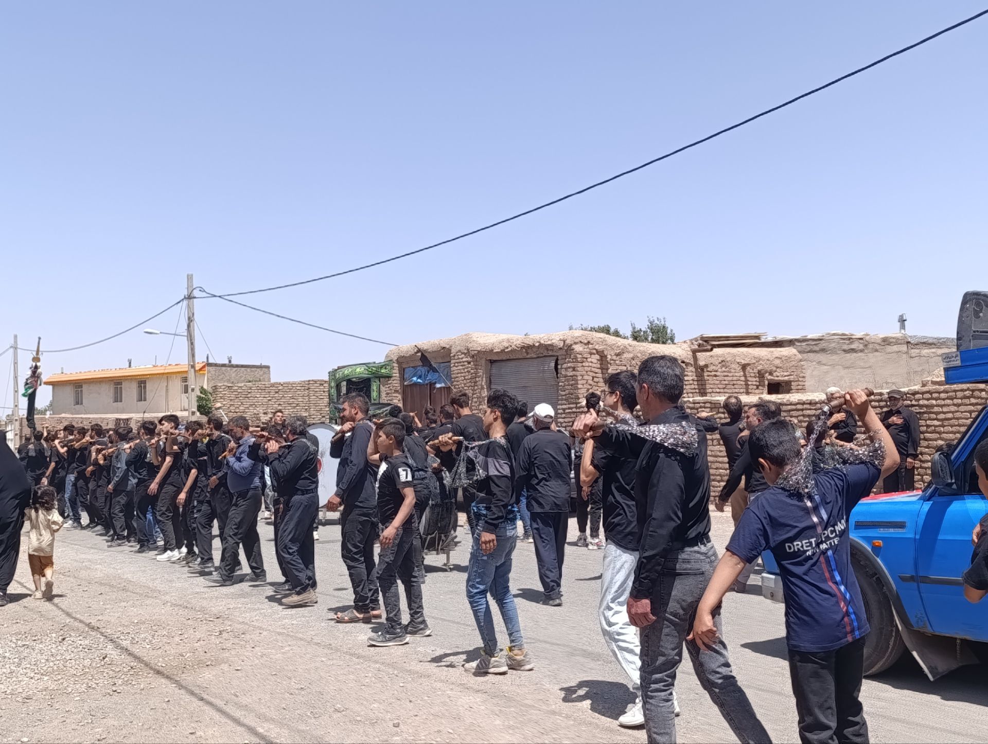 عزاداری سیدالشهدا در روستا نوری 