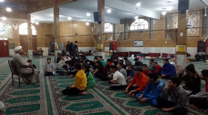 مراسم اعتکاف پسران آسمانی در مسجد علی ابن ابیطالب 