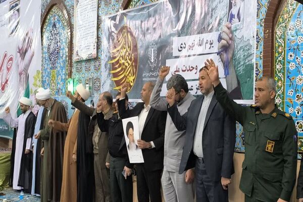 بزرگداشت حماسه ۹ دی در شهرستان حمیدیه