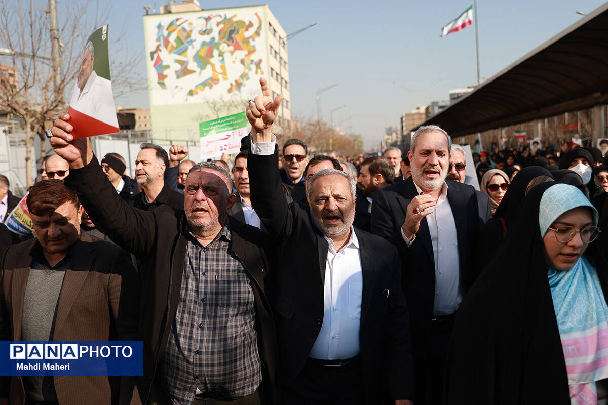 حضور وزیر آموزش و پرورش در راهپیمایی محکومیت اقدامات تروریستی علیه ملت ایران